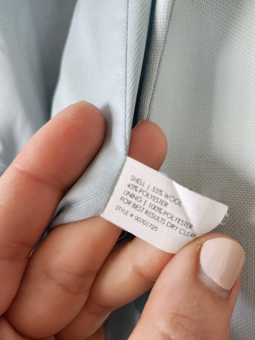 Club Monaco Pastel Blue Wool Blazer - Picture 8 of 14